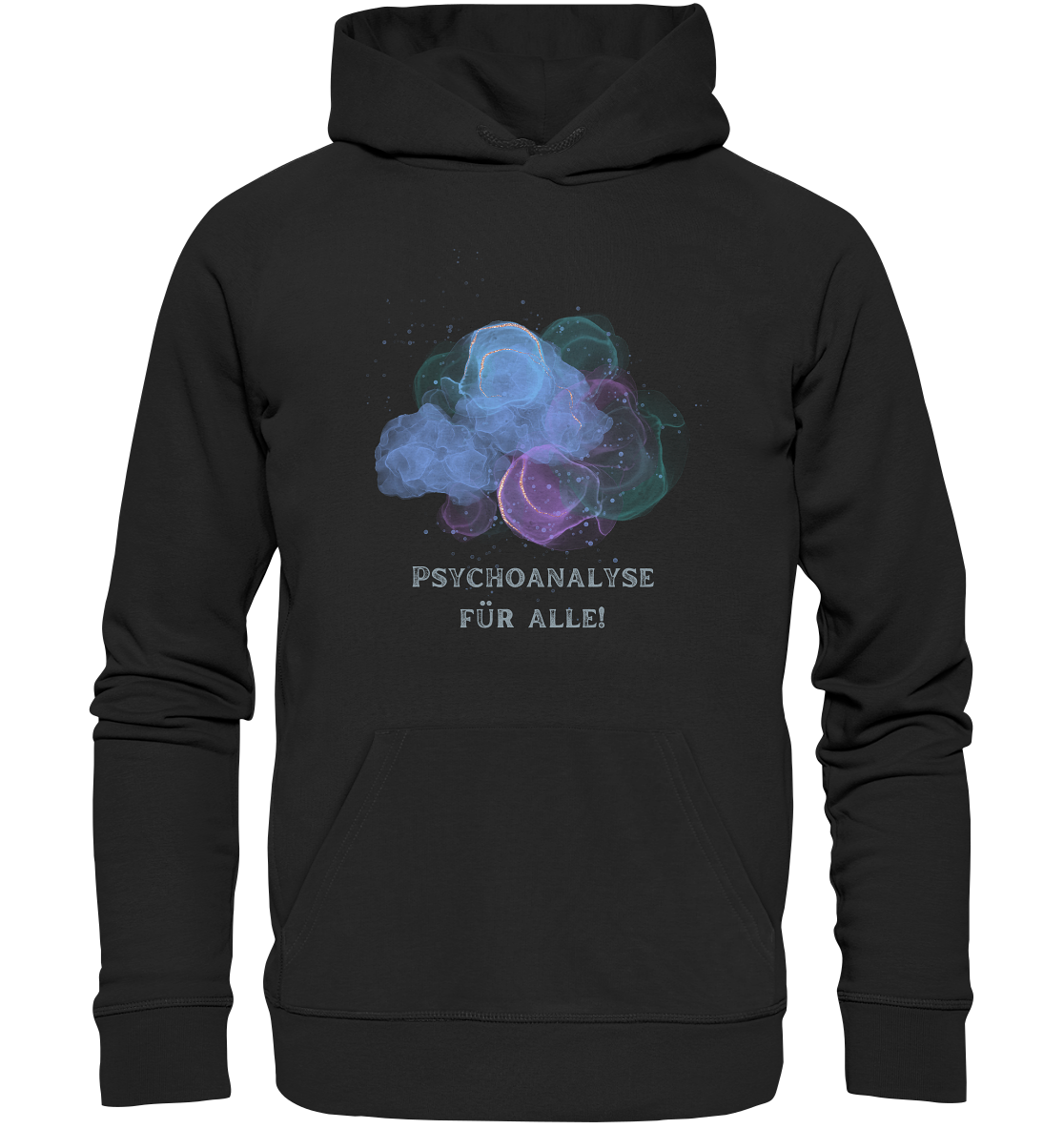 Eine Psychoanalyse für alle! - Der Hoodie / Kapuzenpullover für mentale Gesundheit von Artbookings/Shirtigo mit der Aufschrift „Psychotherapie ist die Heilung“.