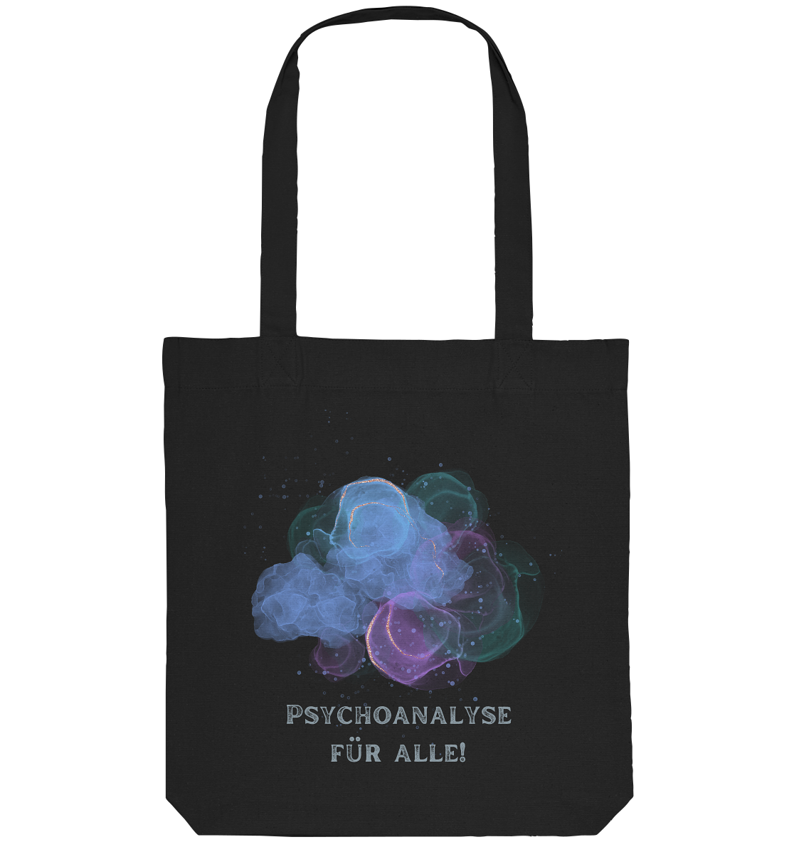 Psychoanalyse für alle - Baumwoll-Tragetasche mit Spruch für Mental Health von Artbookings/Shirtigo.