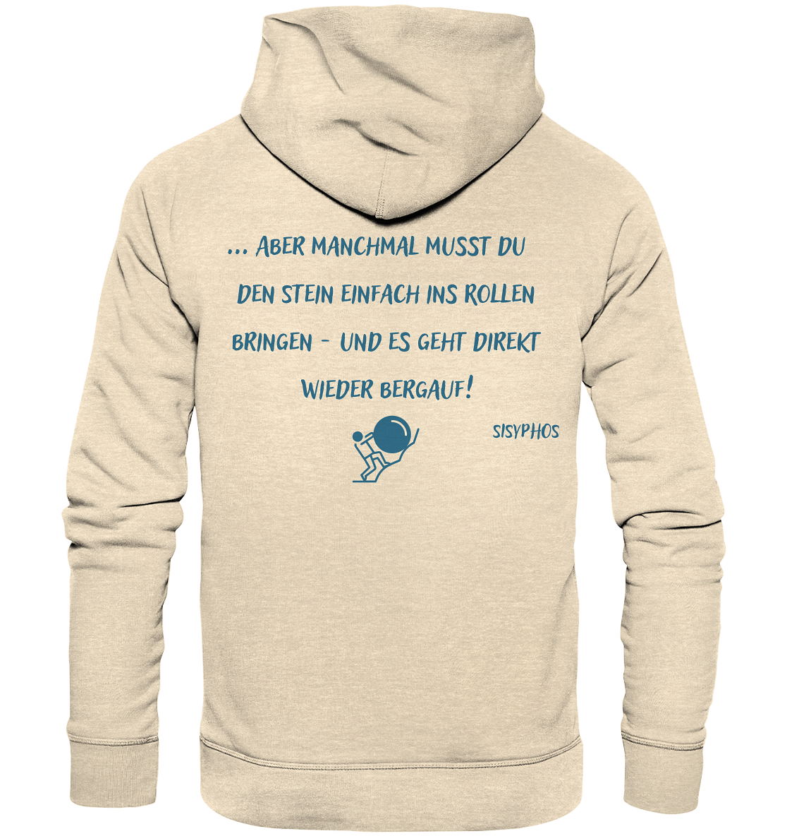 Ein poetischer Hoodie von Artbookings mit einem Zitat, perfekt für Fans von Poetry Slam und Kunstartikeln.