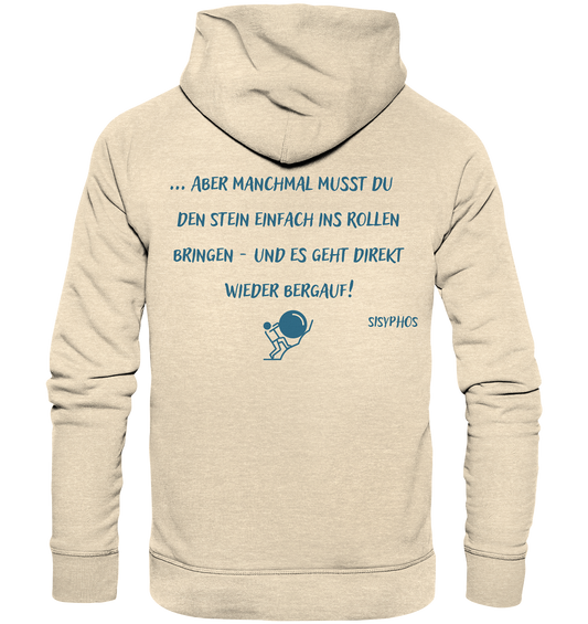 Ein poetischer Hoodie von Artbookings mit einem Zitat, perfekt für Fans von Poetry Slam und Kunstartikeln.