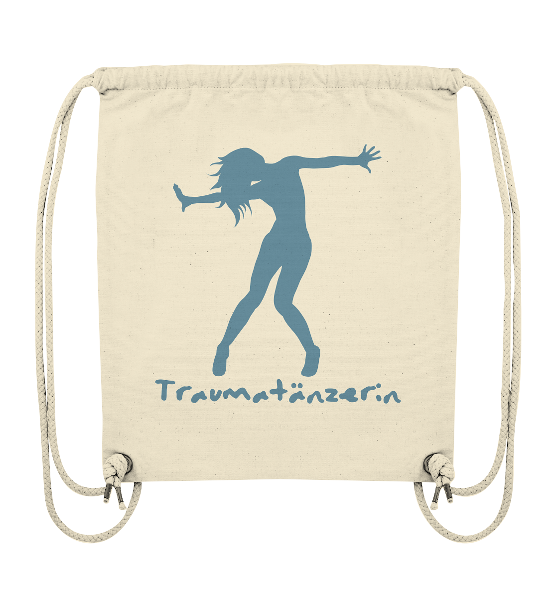 Ein Traumatänzerin - nachhaltiger Baumwoll-Turnbeutel mit Spruch von Artbookings/Shirtigo, auf dem das Wort „Traumanissia“ steht, ist ein Must-Have-Accessoire.