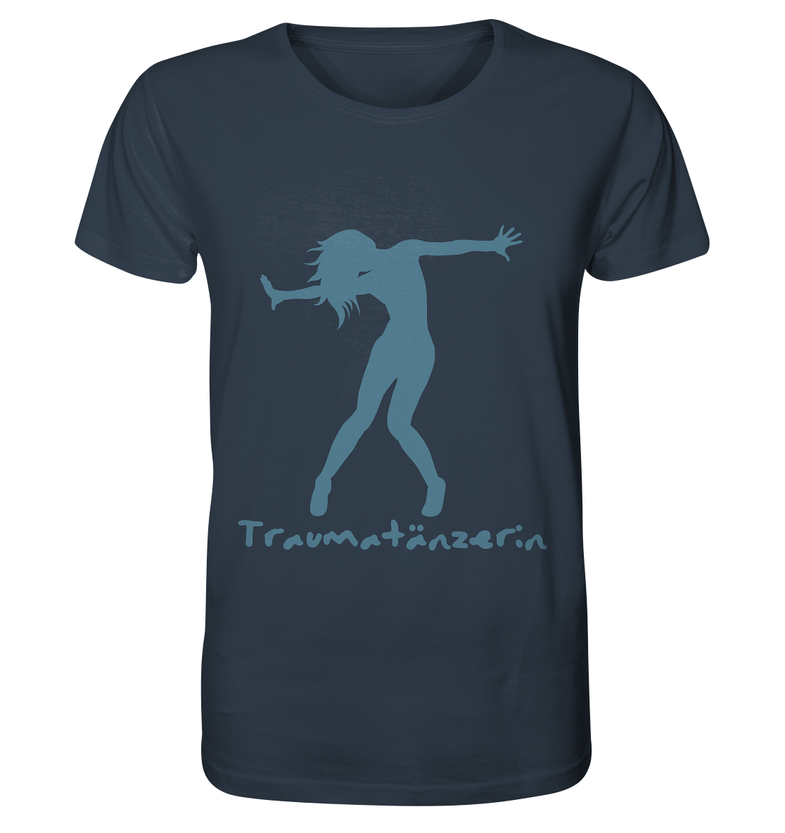 Ein Artbookings-T-Shirt mit der Aufschrift „Traumatänzerin – T-Shirt mit Spruch | Mental Health“.