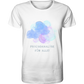 Ein weißes Artbookings/Shirtigo-T-Shirt mit der Aufschrift T-Shirt mit Spruch: Psychoanalyse für alle! | Bio-Shirt für Mental Health.