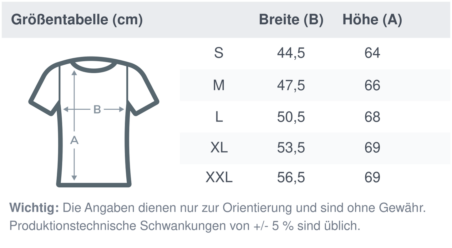 Die Größentabelle für ein Traumatänzerin - T-Shirt mit Spruch im weiblichen Schnitt | Psychische Gesundheit von Artbookings/Shirtigo.